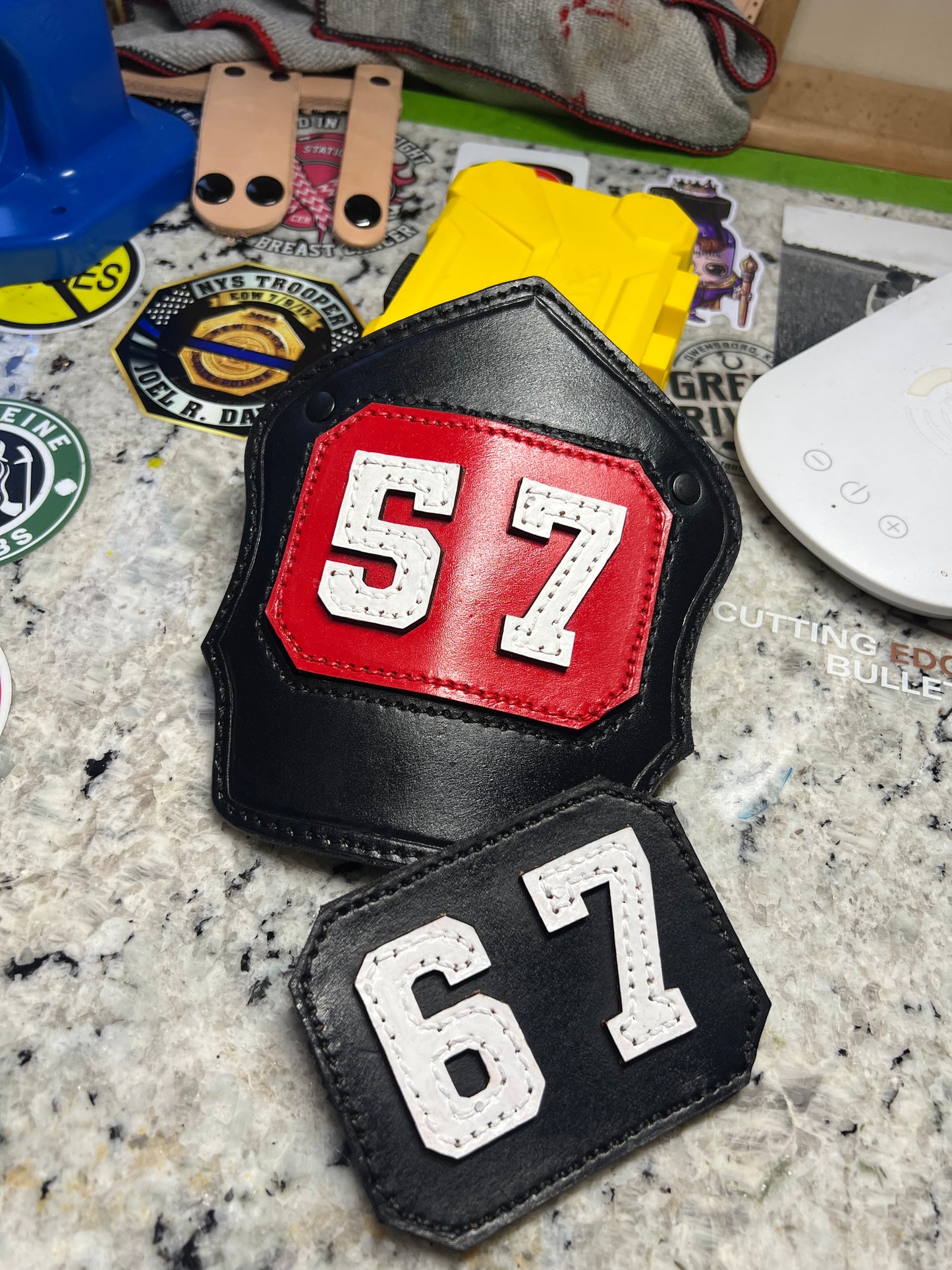 Leather Fire Shield Fully Custom Level