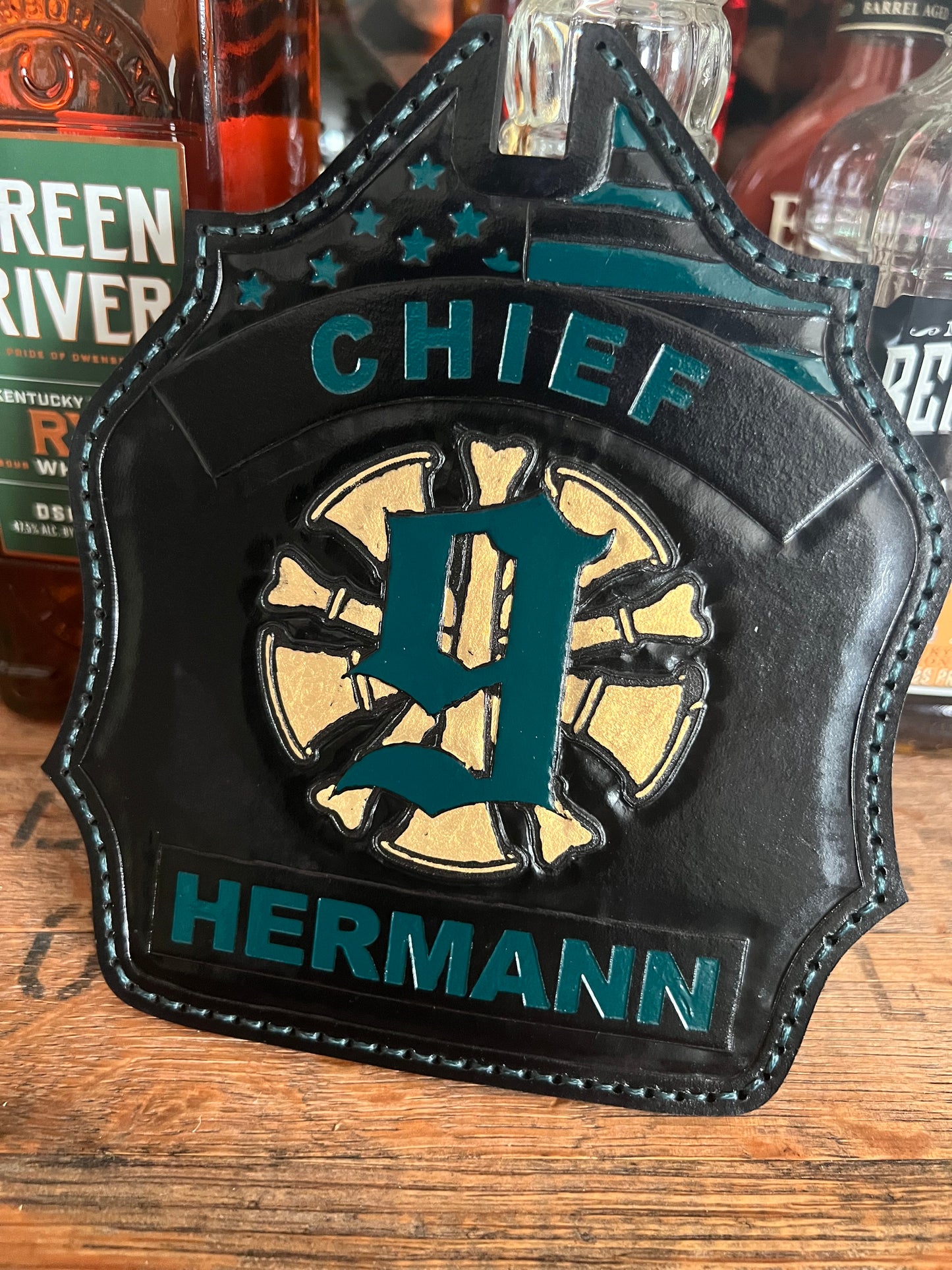 Leather Fire Shield Fully Custom Level